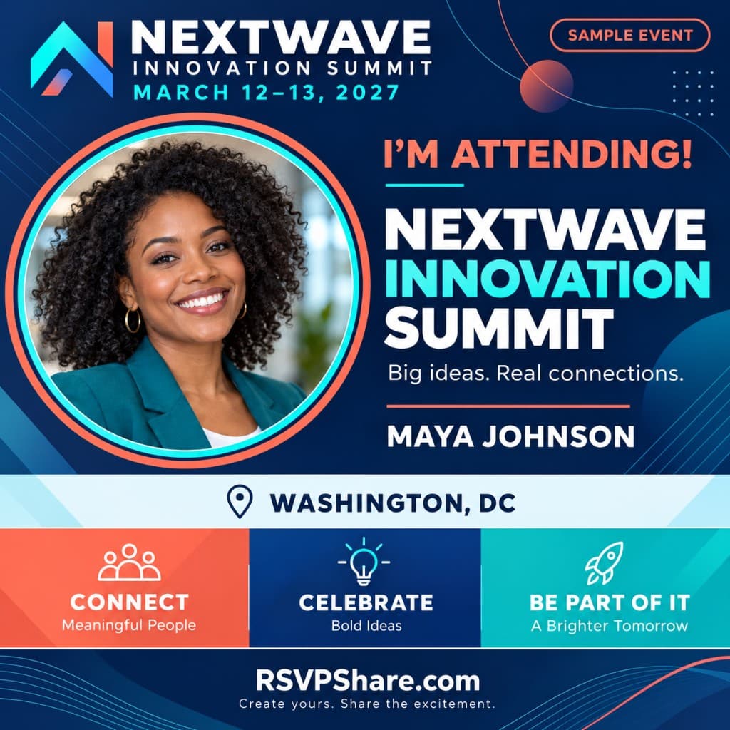 Sample NextWave Innovation Summit poster